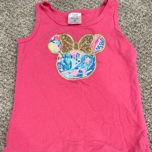 Lilly Pulitzer style Disney tank. 4T